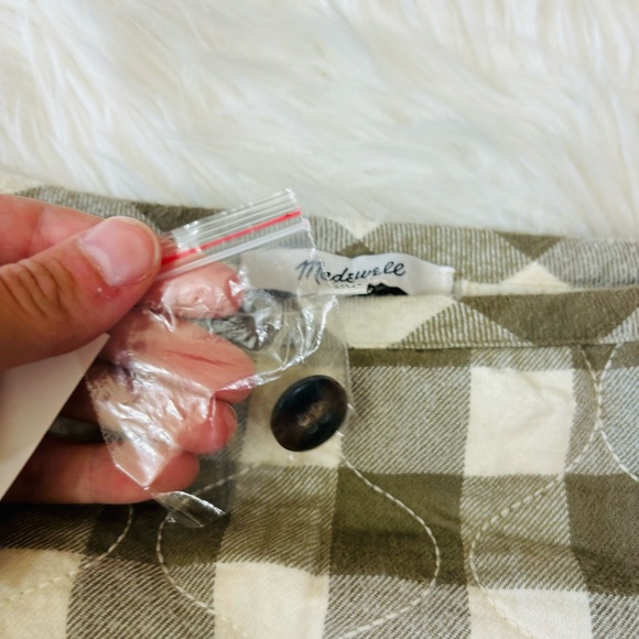 NWT Madewell Quilted Flannel Skirt in Gingham Check Size 0 Plaid Mini Skirt - Picture 9 of 14